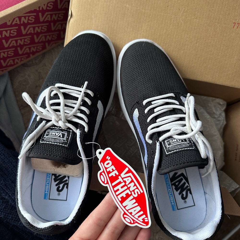 Vans Black and White Sneakers